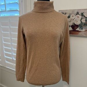 Talbots Camel Turtleneck Sweater